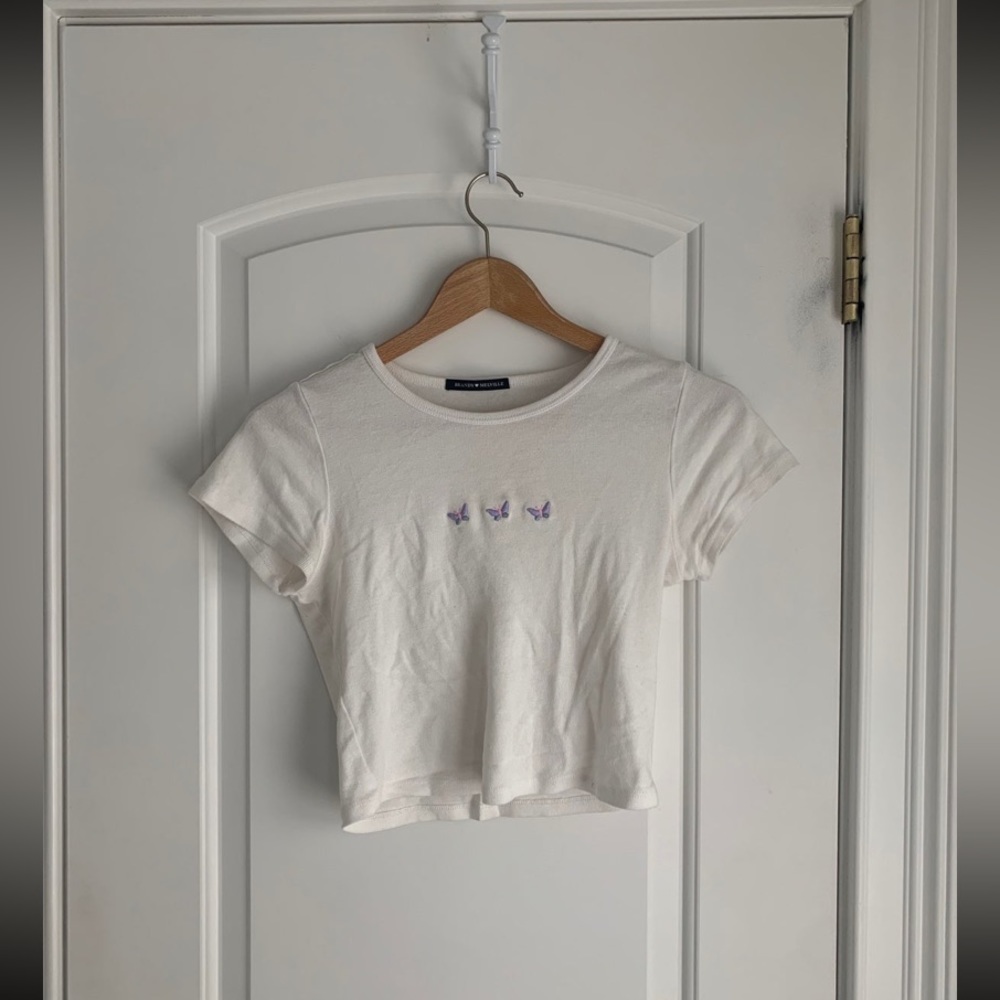 brandy melville butterfly top